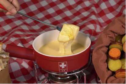 Fondue de queso suizo Swiss Mooh